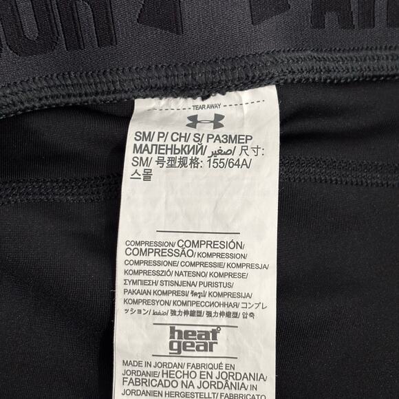 Under Armour Leggings Womens Small Heat Gear Compression 7/8 Ankle Running 23" - Picture 10 of 11